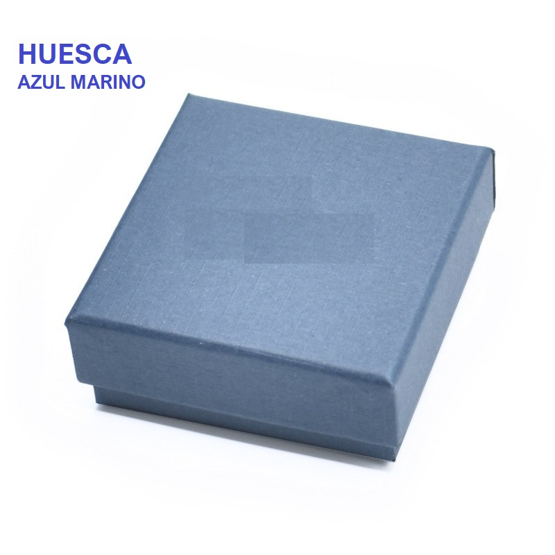Blue HUESCA box, cufflinks 65x65x29 mm.